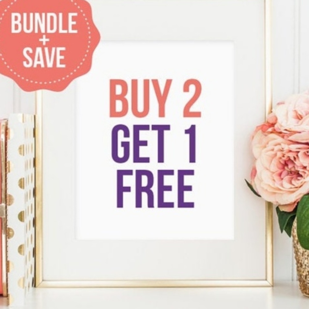 All items buy two get one FREE!